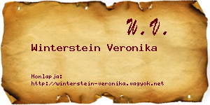 Winterstein Veronika névjegykártya